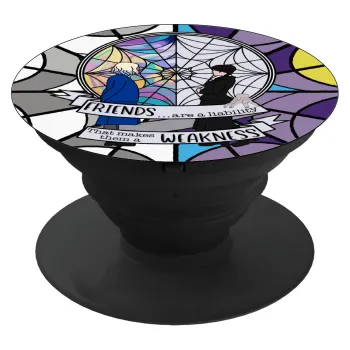 Wednesday window, Phone Holders Stand  Black Hand-held Mobile Phone Holder