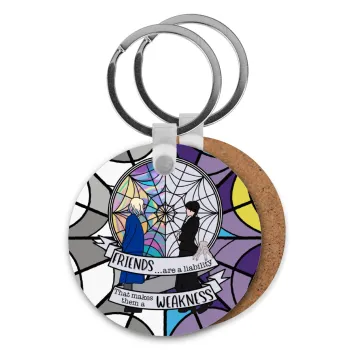 Wednesday window, Μπρελόκ Ξύλινο στρογγυλό MDF Φ5cm