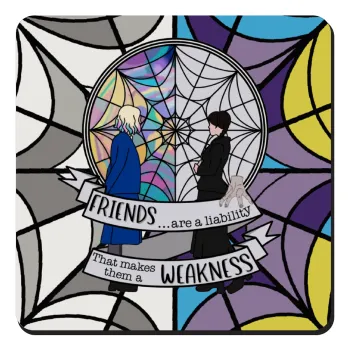 Wednesday window, Τετράγωνο μαγνητάκι ξύλινο 9x9cm