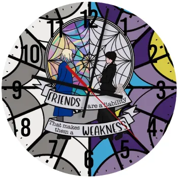 Wednesday window, Ρολόι τοίχου ξύλινο (30cm)