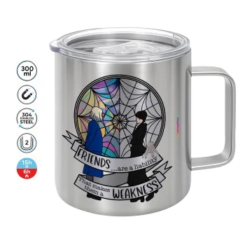Wednesday window, Mug Stainless steel double wall 300ml