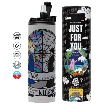 Wednesday window, Tumbler stainless steel GREY 600ml