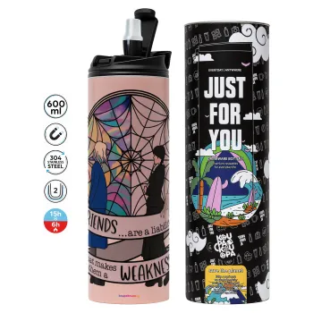 Wednesday window, Tumbler stainless steel PINK 600ml