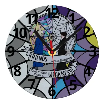 Wednesday window, Ρολόι τοίχου γυάλινο (20cm)