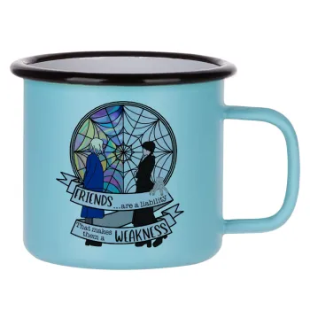 Wednesday window, Κούπα Μεταλλική εμαγιέ ΜΑΤ σιέλ 360ml