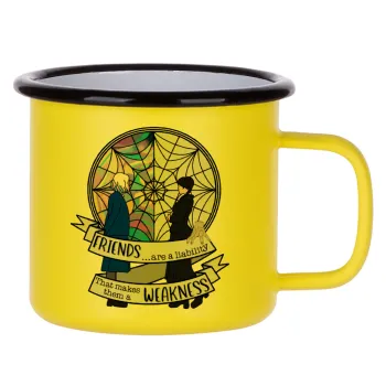 Wednesday window, Κούπα Μεταλλική εμαγιέ ΜΑΤ Κίτρινη 360ml