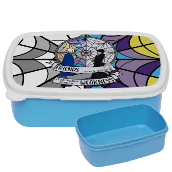 Wednesday window, ΜΠΛΕ παιδικό δοχείο φαγητού (lunchbox) πλαστικό (BPA-FREE) Lunch Βox M18 x Π13 x Υ6cm