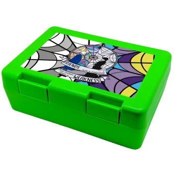 Wednesday window, Children's cookie container GREEN 185x128x65mm (BPA free plastic)