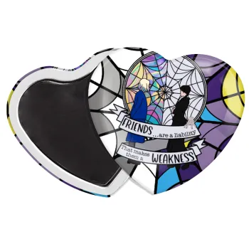 Wednesday window, Μαγνητάκι καρδιά (57x52mm)