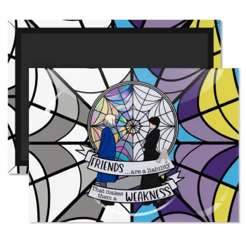 Wednesday window, Ορθογώνιο μαγνητάκι ψυγείου διάστασης 9x6cm