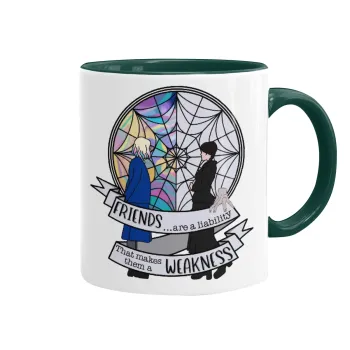 Wednesday window, Mug colored green, ceramic, 330ml