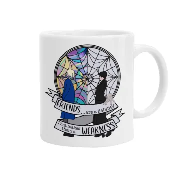 Wednesday window, Ceramic coffee mug, 330ml
