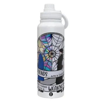 Wednesday window, Θερμός 1L Ανοξείδωτο με Βάση Κινητού & Διπλά Τοιχώματα