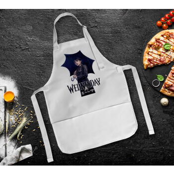 Wednesday rain, Ποδιά Σεφ Ολόσωμη Παιδική (με ρυθμιστικά και 2 τσέπες)