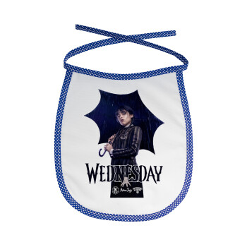 Wednesday rain, Σαλιάρα μωρού αλέκιαστη με κορδόνι Μπλε