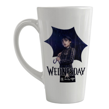 Wednesday rain, Κούπα κωνική Latte Μεγάλη, κεραμική, 450ml