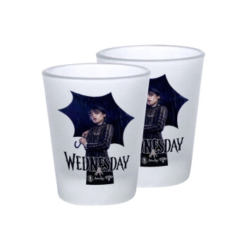 Wednesday rain, Σφηνοπότηρα γυάλινα 45ml του πάγου (2 τεμάχια)