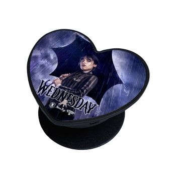 Wednesday rain, Phone Holders Stand  καρδιά Μαύρο Βάση Στήριξης Κινητού στο Χέρι