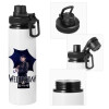Metal water bottle with safety cap, aluminum 850ml