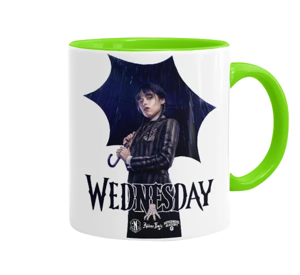 Wednesday rain — Κούπα χρωματιστή βεραμάν, κεραμική, 330ml