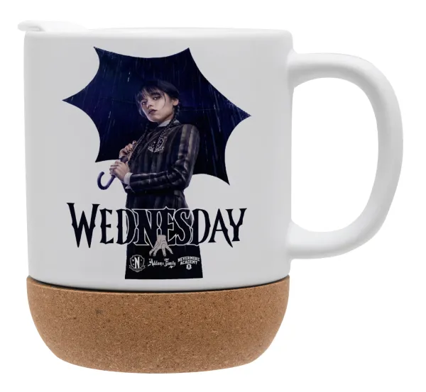 Wednesday rain — Ceramic coffee mug Cork (MAT), 330ml