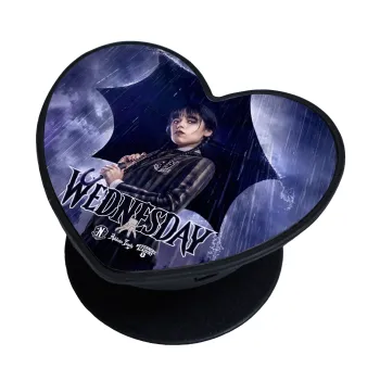 Wednesday rain, Phone Holders Stand  καρδιά Μαύρο Βάση Στήριξης Κινητού στο Χέρι