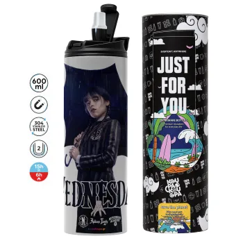 Wednesday rain, Tumbler stainless steel GREY 600ml