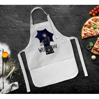 Wednesday rain, Ποδιά Σεφ Ολόσωμη Παιδική (με ρυθμιστικά και 2 τσέπες)