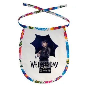 Wednesday rain, Σαλιάρα μωρού αλέκιαστη με κορδόνι Χρωματιστή