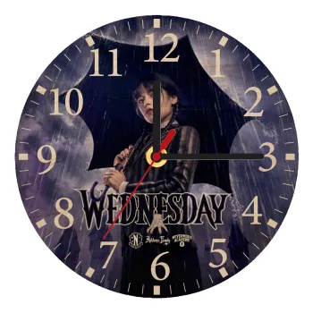 Wednesday rain, Ρολόι τοίχου ξύλινο plywood (20cm)