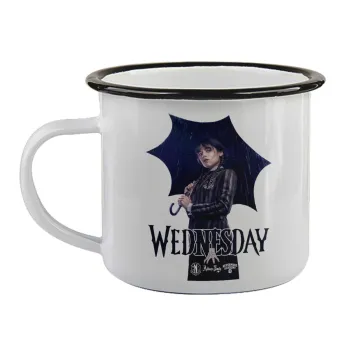 Wednesday rain, Κούπα εμαγιέ με μαύρο χείλος 360ml