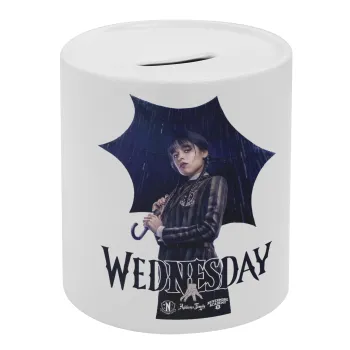 Wednesday rain, Κουμπαράς πορσελάνης με τάπα