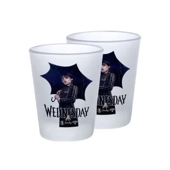 Wednesday rain, Σφηνοπότηρα γυάλινα 45ml του πάγου (2 τεμάχια)