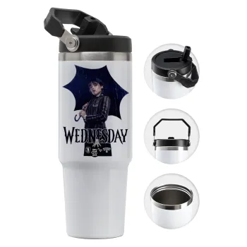 Wednesday rain, Θερμός Ανοξείδωτο 30oz με χερούλι