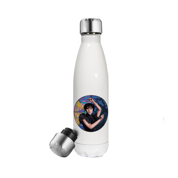Wednesday dance, Metal mug thermos White (Stainless steel), double wall, 500ml