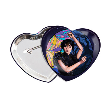 Wednesday dance, Κονκάρδα παραμάνα καρδιά (57x52mm)