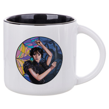 Wednesday dance, Κούπα κεραμική 400ml Λευκή/Μαύρη