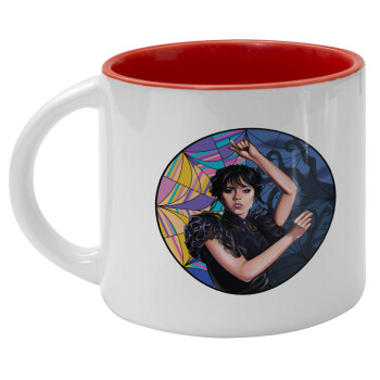 Wednesday dance, Κούπα κεραμική 400ml Λευκή/Κόκκινη