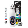 Soccer Metal mug thermos, double wall, 550ml