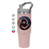 Pink color, 890ml (30oz) stainless Steel Tumbler with Handle