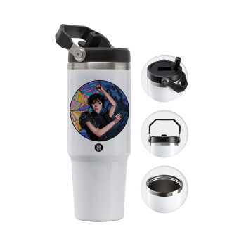 Wednesday dance, 30oz stainless Steel Tumbler with Handle