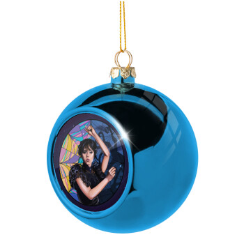 Wednesday dance, Χριστουγεννιάτικη μπάλα δένδρου Μπλε 8cm