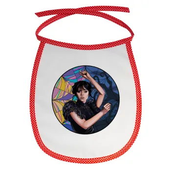 Wednesday dance, Σαλιάρα μωρού αλέκιαστη με κορδόνι Κόκκινη