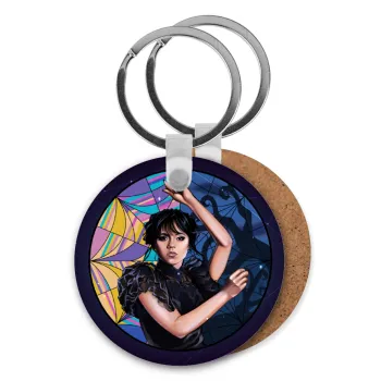 Wednesday dance, Μπρελόκ Ξύλινο στρογγυλό MDF Φ5cm