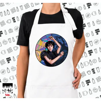 Wednesday dance, Ποδιά μακριά Σεφ ολόσωμη με τσέπες white (ΕΝΗΛΙΚΩΝ)