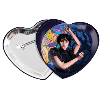 Wednesday dance, Κονκάρδα παραμάνα καρδιά (57x52mm)