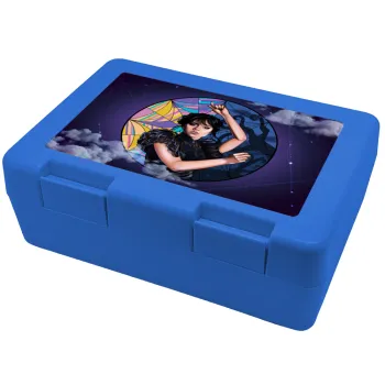 Wednesday dance, Children's cookie container BLUE 185x128x65mm (BPA free plastic)