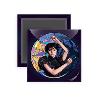 Wednesday dance, Μαγνητάκι ψυγείου τετράγωνο διάστασης 5x5cm