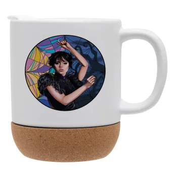 Wednesday dance, Ceramic coffee mug Cork (MAT), 330ml