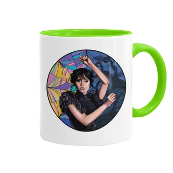 Wednesday dance, Κούπα χρωματιστή βεραμάν, κεραμική, 330ml